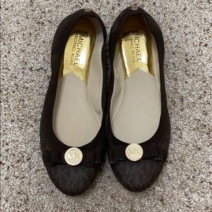 Michael Kors Brown Flats NWOT